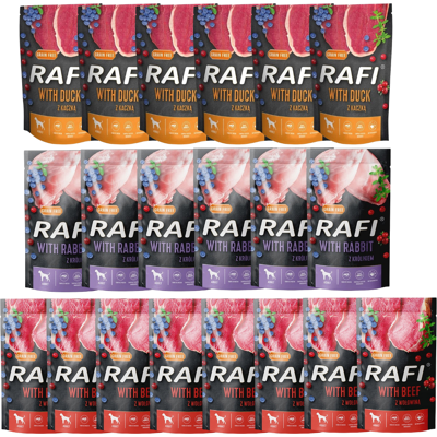 OEM Dolina Noteci Rafi Mix Di Gusti Cibo Umido Per Cani 20x 500g OEM Dolina Noteci Rafi Mix Di Gusti Cibo Umido Per Cani 20x 500g