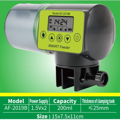 OEM Distributore Automatico Di Cibo Per Acquario – Programmabile, Silenzioso E Impermeabile, 1 Litro, Con Schermo Lcd E Timer Preciso OEM Distributore Automatico Di Cibo Per Acquario – Programmabile, Silenzioso E Impermeabile, 1 Litro, Con Schermo Lcd E Timer Preciso