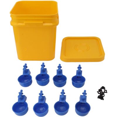 OEM Sistema Di Alimentazione Automatica Per Polli Da 12 Litri - Attrezzatura Completa Per Pollame, Polli, Anatre, Oche E Altro, Con Facile Installazione (secchio Blu, Ciotola Per Uccelli, Viti Nere) OEM Sistema Di Alimentazione Automatica Per Polli Da 12 Litri - Attrezzatura Completa Per Pollame, Polli, Anatre, Oche E Altro, Con Facile Installazione (secchio Blu, Ciotola Per Uccelli, Viti Nere)