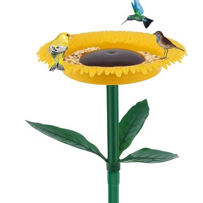 BEXTCOK Mangiatoia A Forma Di Girasole – Piccolo Bacino Per Bagno E Alimentazione – Piatto Decorativo Per Giardino, Terrazza O Parco BEXTCOK Mangiatoia A Forma Di Girasole – Piccolo Bacino Per Bagno E Alimentazione – Piatto Decorativo Per Giardino, Terrazza O Parco