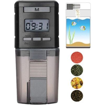 OEM Distributore Automatico Di Cibo Per Pesci D'Acquario Con Timer Automatico. OEM Distributore Automatico Di Cibo Per Pesci D'Acquario Con Timer Automatico.