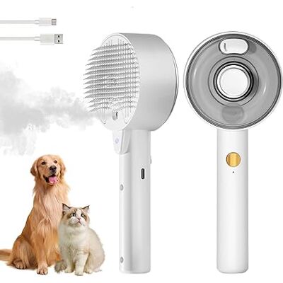 OEM Spazzola A Vapore 4 In 1 Per Cani E Gatti - Autopulente Con Serbatoio Dell'acqua - Toelettatura E Massaggio Per Animali Domestici (bianco) OEM Spazzola A Vapore 4 In 1 Per Cani E Gatti - Autopulente Con Serbatoio Dell'acqua - Toelettatura E Massaggio Per Animali Domestici (bianco)