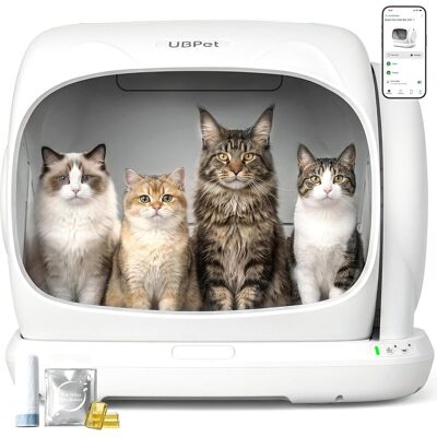 OEM Lettiera Automatica Per Gatti Ubpet C41/capacità Extra Large Di 106l(xxxl), Lettiera Automatica Con App, Controllo Degli Odori, Design Brevettato Anti-schiacciamento, Adatta A Case Con Più Gatti OEM Lettiera Automatica Per Gatti Ubpet C41/capacità Extra Large Di 106l(xxxl), Lettiera Automatica Con App, Controllo Degli Odori, Design Brevettato Anti-schiacciamento, Adatta A Case Con Più Gatti
