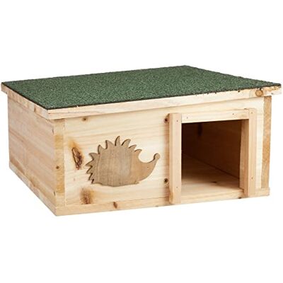 Dehner Natura - Casa per roditori - Legno di abete resistente alle intemperie - Design a due stanze - 40x40x19cm Dehner Natura - Casa per roditori - Legno di abete resistente alle intemperie - Design a due stanze - 40x40x19cm