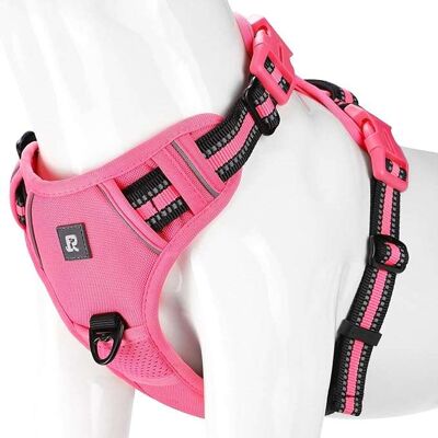 OEM Pettorina Da Addestramento Per Cani Regolabile, Riflettente E Traspirante, Taglia L, Rosa OEM Pettorina Da Addestramento Per Cani Regolabile, Riflettente E Traspirante, Taglia L, Rosa