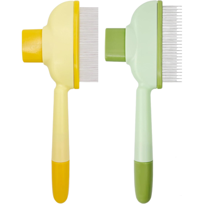 OEM Pettine Per La Toelettatura Degli Animali Domestici In Due Pezzi Con Setole Migliorate (giallo + Verde) OEM Pettine Per La Toelettatura Degli Animali Domestici In Due Pezzi Con Setole Migliorate (giallo + Verde)