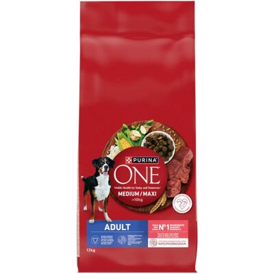 Crocchette PURINA ONE Manzo Riso - Adulto Medio/Grande Crocchette PURINA ONE Manzo Riso - Adulto Medio/Grande