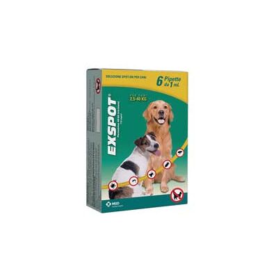 SCALIBOR Exspot Antiparassitario Soluzione - Ml.1 Specifico Per Cani Confezione 6 Pipette SCALIBOR Exspot Antiparassitario Soluzione - Ml.1 Specifico Per Cani Confezione 6 Pipette