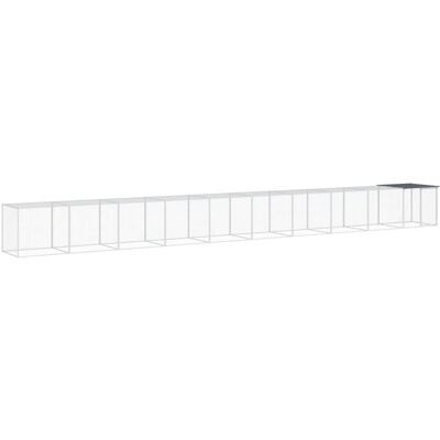 MAISON EXCLUSIVE - Gabbia Polli Con Tetto Antracite 1003x98x90 Cm Acciaio Zincato MAISON EXCLUSIVE - Gabbia Polli Con Tetto Antracite 1003x98x90 Cm Acciaio Zincato