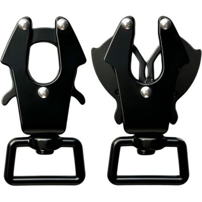 KEEMOTE 2 Pezzi Di Moschettone Girevole A 360 Gradi Per Guinzaglio Per Cani, Clip Di Sicurezza A Sgancio Rapido Per Fissare Il Collare Dell'animale (quadrato × 2) KEEMOTE 2 Pezzi Di Moschettone Girevole A 360 Gradi Per Guinzaglio Per Cani, Clip Di Sicurezza A Sgancio Rapido Per Fissare Il Collare Dell'animale (quadrato × 2)