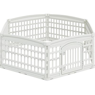VIDAXL Panchetto Per Cani A 6 Pannelli 177,5 X 154,5 X 58 Cm Plastica VIDAXL Panchetto Per Cani A 6 Pannelli 177,5 X 154,5 X 58 Cm Plastica