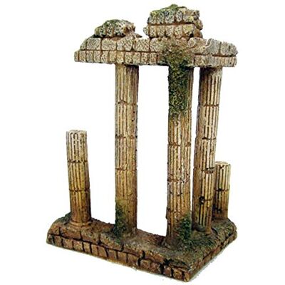 Decorazione Wave per Acquario Colonna Greca con Angolo - Decorazione per Acquario Decorazione Wave per Acquario Colonna Greca con Angolo - Decorazione per Acquario