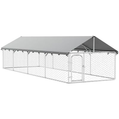 MAISON EXCLUSIVE - Gabbia Per Cani Da Esterno Con Tetto 600x200x150 Cm MAISON EXCLUSIVE - Gabbia Per Cani Da Esterno Con Tetto 600x200x150 Cm