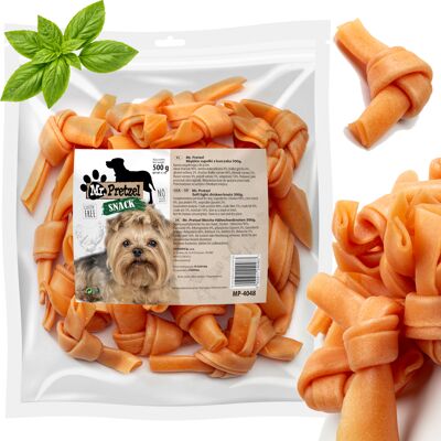 OEM Snack Per Cani A Forma Di Nodini Di Pollo Morbidi (90%) Mr. Pretzel 500g OEM Snack Per Cani A Forma Di Nodini Di Pollo Morbidi (90%) Mr. Pretzel 500g