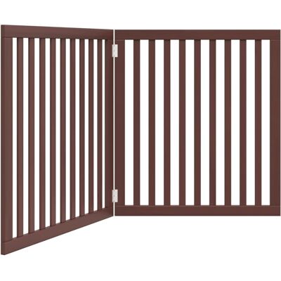 HELLOSHOP26 Cancelletto Di Sicurezza Pieghevole Per Cani 2 Pannelli 160 Cm Legno Di Pioppo Marrone 020023043 HELLOSHOP26 Cancelletto Di Sicurezza Pieghevole Per Cani 2 Pannelli 160 Cm Legno Di Pioppo Marrone 020023043