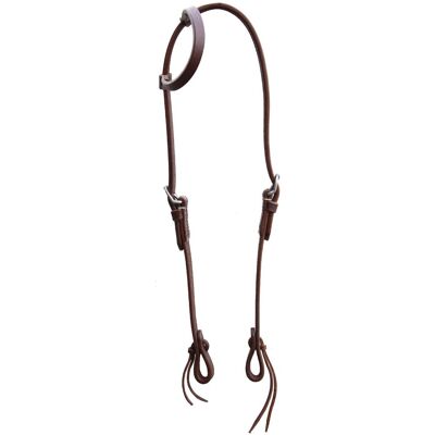 SARTORE Testiera Western A Orecchio Triple S In Cuoio Americano Grasso Con Fibbie In Acciaio Inox E Chiusura Con Lacci SARTORE Testiera Western A Orecchio Triple S In Cuoio Americano Grasso Con Fibbie In Acciaio Inox E Chiusura Con Lacci