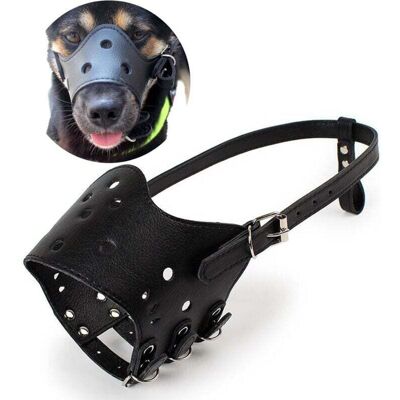 DPZO Museruola Per Cani, Museruola In Pelle Con Protezione Anti-morso, Museruola Traspirante Per Cani, Museruola Per Cani Per Prevenire L'Abbaio (m) DPZO Museruola Per Cani, Museruola In Pelle Con Protezione Anti-morso, Museruola Traspirante Per Cani, Museruola Per Cani Per Prevenire L'Abbaio (m)