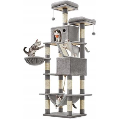 OEM Letto Tiragraffi A Torre, Riparo Per Alberi, Alto, Grigio, Xxxl OEM Letto Tiragraffi A Torre, Riparo Per Alberi, Alto, Grigio, Xxxl