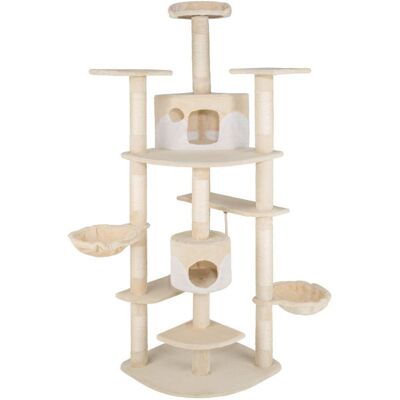 Helloshop26 Albero per gatti 201cm Beige/Bianco Helloshop26 Albero per gatti 201cm Beige/Bianco