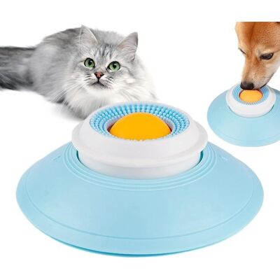 OEM Pallina Da Leccare Per Animali Domestici - 14,5 × 5,5 Cm - Tappetino Da Leccare Con Pallina Rotante Integrata - Materiale Pp - Ventosa Potente - Adatto A Cani E Gatti - Blu, Giallo OEM Pallina Da Leccare Per Animali Domestici - 14,5 × 5,5 Cm - Tappetino Da Leccare Con Pallina Rotante Integrata - Materiale Pp - Ventosa Potente - Adatto A Cani E Gatti - Blu, Giallo