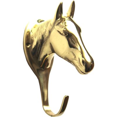 SARTORE Testa Di Cavallo Grande In Ottone Pesante Lucidata A Mano SARTORE Testa Di Cavallo Grande In Ottone Pesante Lucidata A Mano