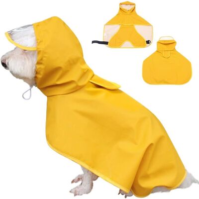 Zone Impermeabile Per Cani Con Cappuccio E Fori Impermeabile Ultraleggero E Traspirante Cani Di Piccola E Media Taglia Impermeabile Con Cappuccio Regolabile Giallo (xl (5-7,5 Kg)) Zone Impermeabile Per Cani Con Cappuccio E Fori Impermeabile Ultraleggero E Traspirante Cani Di Piccola E Media Taglia Impermeabile Con Cappuccio Regolabile Giallo (xl (5-7,5 Kg))