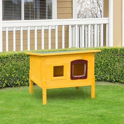 PZCC Cuccia Casetta Per Animali Domestici In Legno Di Abete 70 X 51.5 X 60cm PZCC Cuccia Casetta Per Animali Domestici In Legno Di Abete 70 X 51.5 X 60cm