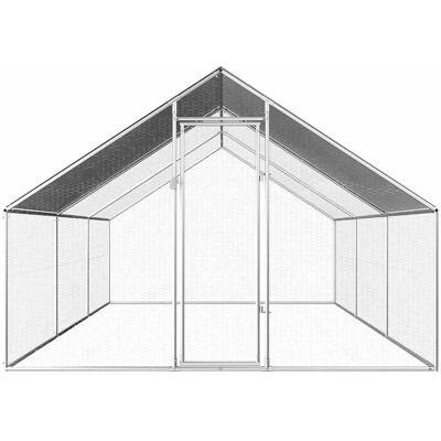 MAISON EXCLUSIVE - Gabbia Per Polli Da Esterno 2,75x6x1,92m In Acciaio Zincato MAISON EXCLUSIVE - Gabbia Per Polli Da Esterno 2,75x6x1,92m In Acciaio Zincato