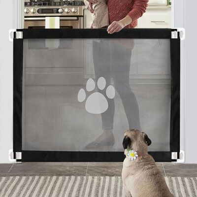 OEM Cancello Magico Per Cani, Barriera Di Sicurezza, Facile Da Installare E Con Chiusura Di Sicurezza Per Animali Domestici. OEM Cancello Magico Per Cani, Barriera Di Sicurezza, Facile Da Installare E Con Chiusura Di Sicurezza Per Animali Domestici.