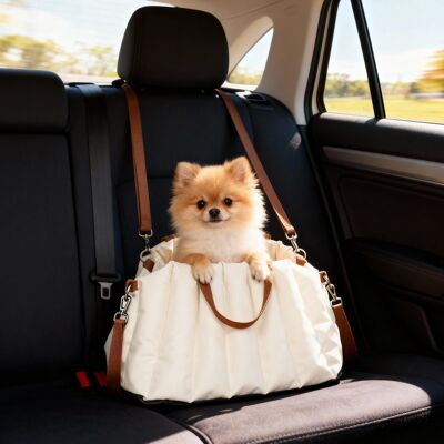 PZCC Seggiolino Auto Per Cani Di Piccola Taglia Fino A 5 Kg Con Cintura Di Sicurezza, Base Antiscivolo E Rivestimento Sfoderabile. PZCC Seggiolino Auto Per Cani Di Piccola Taglia Fino A 5 Kg Con Cintura Di Sicurezza, Base Antiscivolo E Rivestimento Sfoderabile.