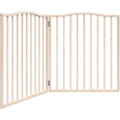 HELLOSHOP26 Cancelletto Di Sicurezza Pieghevole Per Cani 2 Pannelli 160 Cm Legno Di Pioppo Marrone 020023042 HELLOSHOP26 Cancelletto Di Sicurezza Pieghevole Per Cani 2 Pannelli 160 Cm Legno Di Pioppo Marrone 020023042