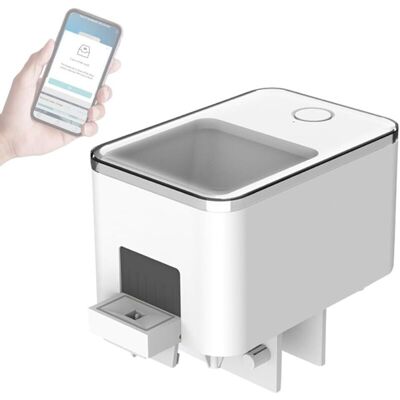 OEM Distributore Automatico Di Mangime Per Pesci Con Timer Da 12/24/48 Ore, Grande Capacità Di 110 Ml, Modalità Di Alimentazione Manuale/automatica, Funzionamento A Batteria Per L'Utilizzo In Vacanza. OEM Distributore Automatico Di Mangime Per Pesci Con Timer Da 12/24/48 Ore, Grande Capacità Di 110 Ml, Modalità Di Alimentazione Manuale/automatica, Funzionamento A Batteria Per L'Utilizzo In Vacanza.