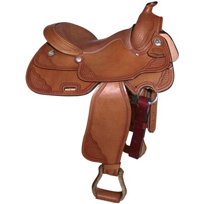 SARTORE Sella Triple S Da Reining In Cuoio Decorato Basket E Staffe Rifinite In Rawhide SARTORE Sella Triple S Da Reining In Cuoio Decorato Basket E Staffe Rifinite In Rawhide