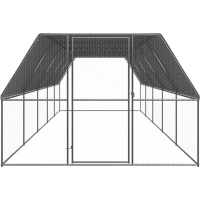 MAISON EXCLUSIVE - Gabbia Per Polli Da Esterno 3x10x2 M In Acciaio Zincato MAISON EXCLUSIVE - Gabbia Per Polli Da Esterno 3x10x2 M In Acciaio Zincato
