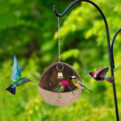 OEM Nido Per Colibrì In Cocco Naturale, Con Campanellino, 13 X 13 Cm, Da Appendere All'esterno, Facile Da Pulire E Mantenere, Adatto A Piccoli Animali. OEM Nido Per Colibrì In Cocco Naturale, Con Campanellino, 13 X 13 Cm, Da Appendere All'esterno, Facile Da Pulire E Mantenere, Adatto A Piccoli Animali.