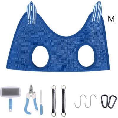 Zone Set Amaca Per Toelettatura Per Cani E Gatti Di Piccola Taglia, Tagliaunghie Per Animali Domestici, Forbici Per Toelettatura Per Cani E Gatti (blu) (m) Zone Set Amaca Per Toelettatura Per Cani E Gatti Di Piccola Taglia, Tagliaunghie Per Animali Domestici, Forbici Per Toelettatura Per Cani E Gatti (blu) (m)