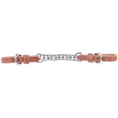 TATTINI Taglia Unica, Rossiccio: Barbozzale In Cuoio Con Catenella A Maglia Doppia TATTINI Taglia Unica, Rossiccio: Barbozzale In Cuoio Con Catenella A Maglia Doppia