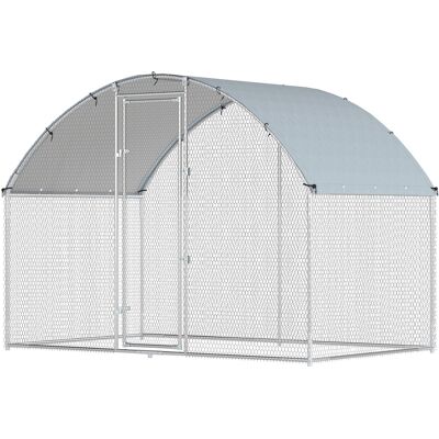 PawHut Pollaio Da Esterno Per Galline 2.8x1.7x1.9m Argento PawHut Pollaio Da Esterno Per Galline 2.8x1.7x1.9m Argento