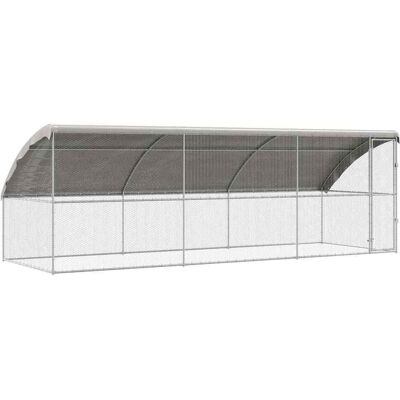 MAISON EXCLUSIVE - Gabbia Per Polli 3 Pcs Argento 600 X 200 X 200 Cm MAISON EXCLUSIVE - Gabbia Per Polli 3 Pcs Argento 600 X 200 X 200 Cm