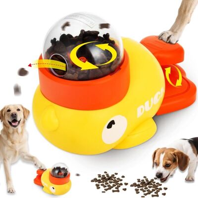 DPZO Distributore Di Cibo Interattivo A Forma Di Anatra Gialla Per Cani - Giocattolo Per Il Controllo Delle Calorie E L'Addestramento Anti-ingozzamento Per Animali Domestici, Dispenser Di Snack Per Cani E DPZO Distributore Di Cibo Interattivo A Forma Di Anatra Gialla Per Cani - Giocattolo Per Il Controllo Delle Calorie E L'Addestramento Anti-ingozzamento Per Animali Domestici, Dispenser Di Snack Per Cani E