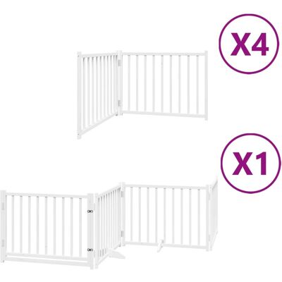 HELLOSHOP26 Cancelletto Di Sicurezza Per Animali Domestici Porta Pieghevole 12 Pannelli Legno Di Pioppo Bianco 020023133 HELLOSHOP26 Cancelletto Di Sicurezza Per Animali Domestici Porta Pieghevole 12 Pannelli Legno Di Pioppo Bianco 020023133