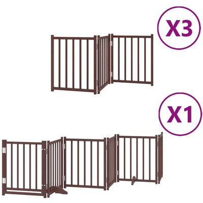 HELLOSHOP26 Cancelletto Di Sicurezza Per Animali Domestici Porta Pieghevole 15 Pannelli Legno Di Pioppo Marrone 020023208 HELLOSHOP26 Cancelletto Di Sicurezza Per Animali Domestici Porta Pieghevole 15 Pannelli Legno Di Pioppo Marrone 020023208