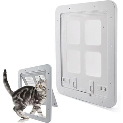 OEM (24 Cm X 29 Cm) Bianco, Sportello Per Gattaiola, Gattaiola, Facile Da Installare, Estetico E Silenzioso, Gattaiola OEM (24 Cm X 29 Cm) Bianco, Sportello Per Gattaiola, Gattaiola, Facile Da Installare, Estetico E Silenzioso, Gattaiola