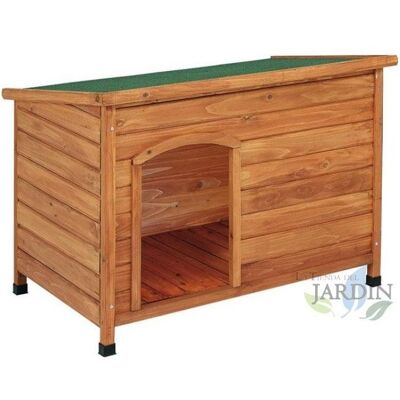 SUINGA - Cuccia In Legno Per Cani, Modello M: 104 X 70 X 66 Cm. Tetto A Terrazza SUINGA - Cuccia In Legno Per Cani, Modello M: 104 X 70 X 66 Cm. Tetto A Terrazza