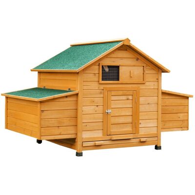 EASYCOMFORT Pollaio Chicken Coop 2 Nidi Tetto Impermeabile EASYCOMFORT Pollaio Chicken Coop 2 Nidi Tetto Impermeabile