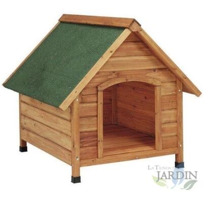 SUINGA - Cuccia In Legno Per Cani, Modello M: 78 X 88 X 81 Cm. Tetto A Capanna SUINGA - Cuccia In Legno Per Cani, Modello M: 78 X 88 X 81 Cm. Tetto A Capanna