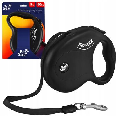 OEM Guinzaglio Automatico Pro Flex Con Nastro Per Cani Di Taglia Grande Fino A 50 Kg, Lunghezza 5 M. OEM Guinzaglio Automatico Pro Flex Con Nastro Per Cani Di Taglia Grande Fino A 50 Kg, Lunghezza 5 M.