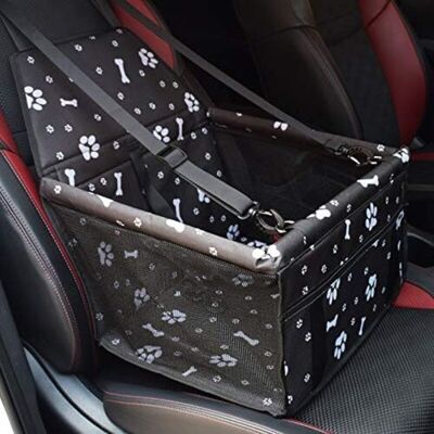 OEM Rialzo Per Seggiolino Auto Per Cani O Gatti. Rivestimento Impermeabile In Tessuto Oxford Con Cintura Di Sicurezza Da Viaggio (bianco E Nero). OEM Rialzo Per Seggiolino Auto Per Cani O Gatti. Rivestimento Impermeabile In Tessuto Oxford Con Cintura Di Sicurezza Da Viaggio (bianco E Nero).