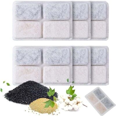 OEM Set Di 6 Filtri Quadrati Per Fontanella Per Gatti Con Filtro A Carbone, Filtro Di Ricambio Per Fontanella Per Gatti E Cani, Fontanella Automatica, Distributore D'Acqua - Crezuo OEM Set Di 6 Filtri Quadrati Per Fontanella Per Gatti Con Filtro A Carbone, Filtro Di Ricambio Per Fontanella Per Gatti E Cani, Fontanella Automatica, Distributore D'Acqua - Crezuo