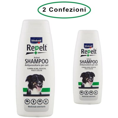 Vitakraft Repelt Shampoo Antiparassitario Per Cani 2 Confezioni Da 250 Ml Vitakraft Repelt Shampoo Antiparassitario Per Cani 2 Confezioni Da 250 Ml